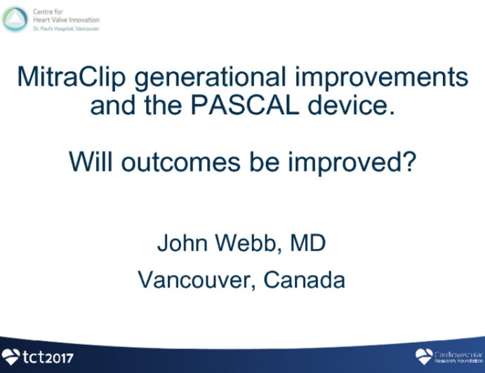 MitraClip Generational Improvements and the Pascal Device: Will Outcomes Be Improved?