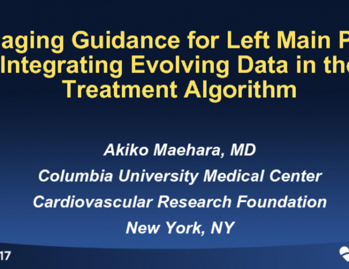 Imaging Guidance for Left Main PCI: Integrating Evolving Data in the Treatment Algorithm (With Case Examples)