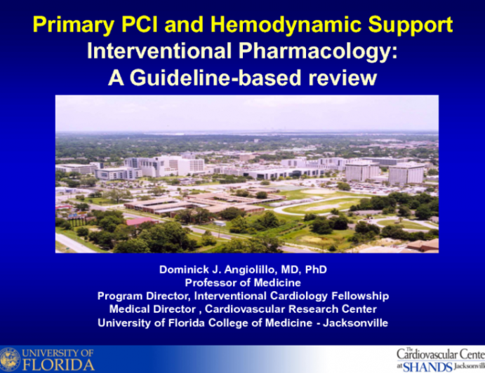 Interventional Pharmacology: A Guideline-based Review