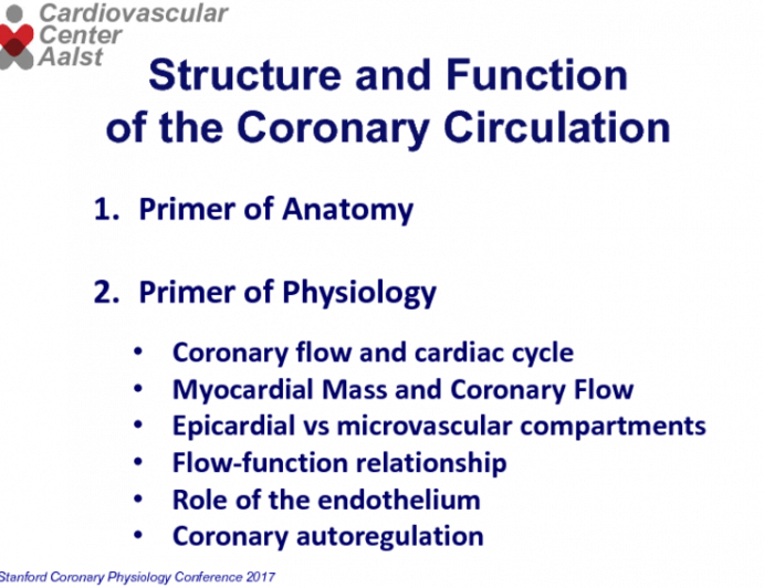 Structure and Function of the Coronary Circulation