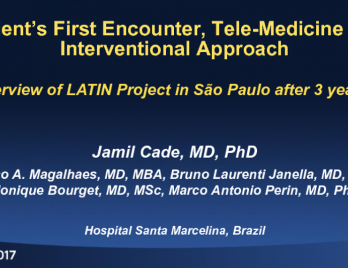 Patient's First Encounter, Tele-medicine and Interventional Approach