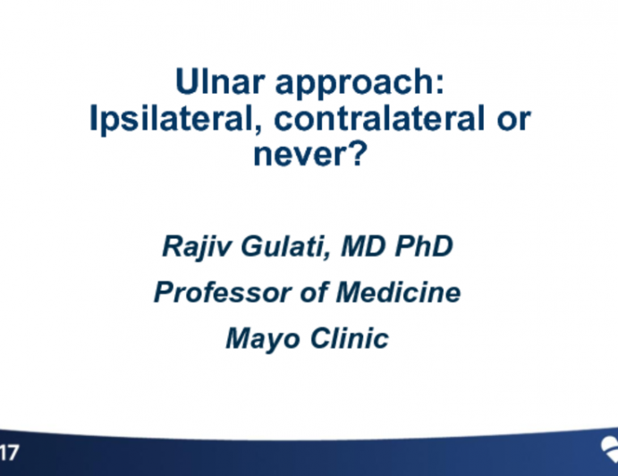 Ulnar Approach: Ipsilateral, Contralateral, or Never?