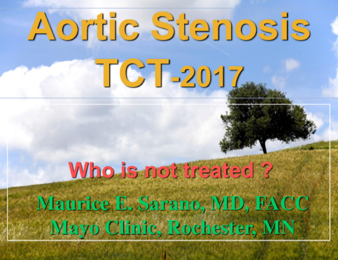 Aortic Stenosis Population Oddities – Who are the Patients Not Being Diagnosed or Treated?