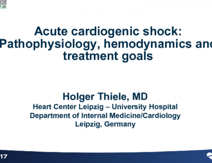 Acute Cardiogenic Shock: Pathophysiology, Hemodynamics, and Treatment Goals