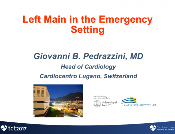 Left Main PCI in the Emergent Setting (STEMI, Catheter-Induced Dissection, Coronary Obstruction During TAVR, and More)