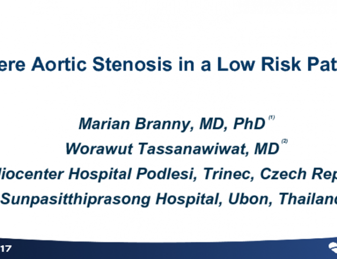 Czech Republic Presents: Case Introduction - Severe Aortic Stenosis in a Low-Risk Patient