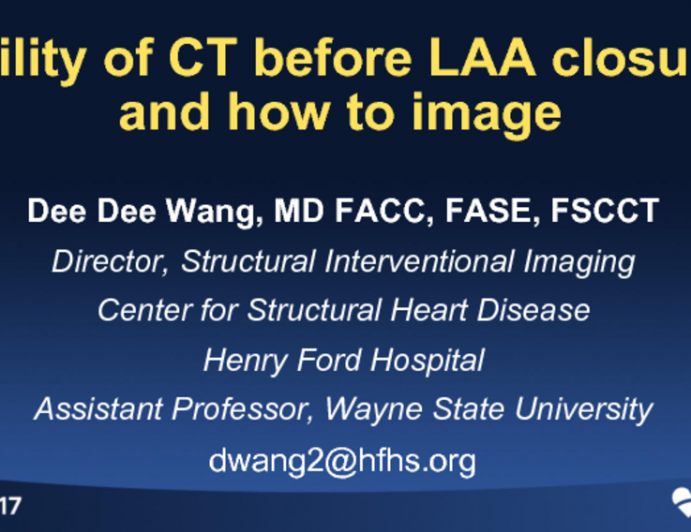 Utility of CT Before LAA Closure and How to Image