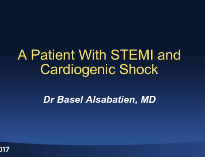 Case Presentation: A Patient With STEMI and Cardiogenic Shock