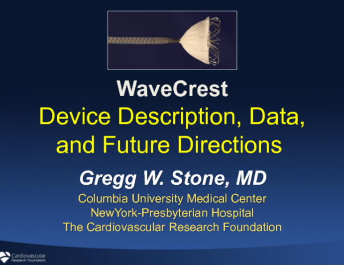 WaveCrest: Device Description, Data, and Future Directions