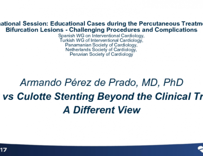 TAP vs Culotte Stenting Beyond The Clinical Trials: A Different View