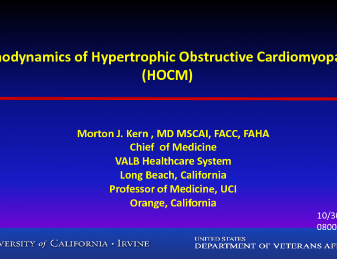 The Hemodynamics of Diastology, LVOT Obstruction, and Exercise Physiology in HCM