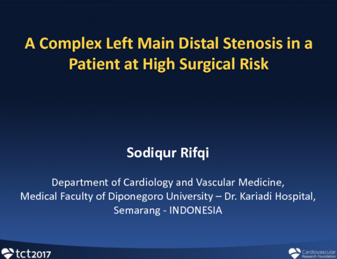 Case Conclusion: A Complex Left Main Distal Bifurcation Stenosis in a Patient at High Surgical Risk – My Approach and Outcome