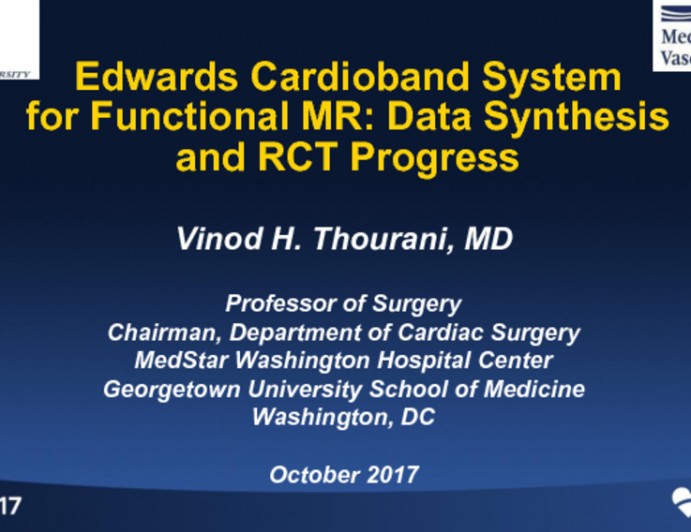 Cardioband Direct Annuloplasty for Functional MR: Data Synthesis and RCT Progress