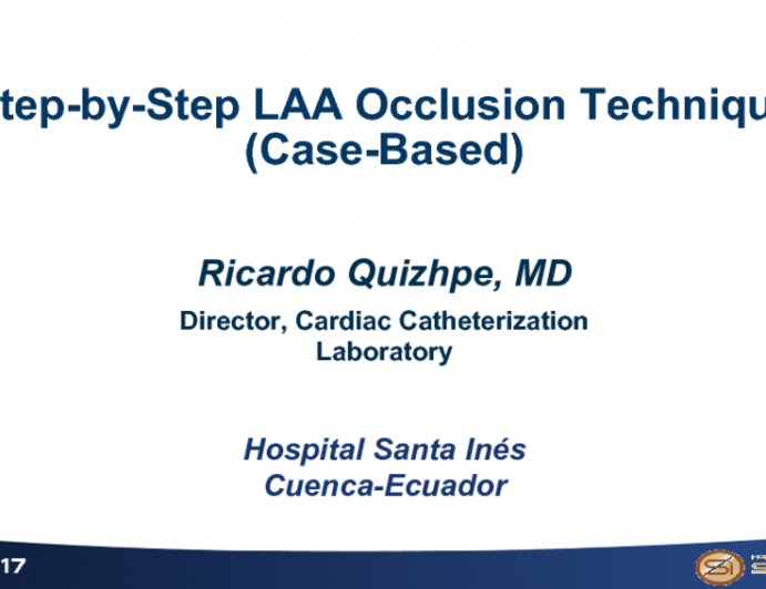 Step-By-Step LAA Occlusion Implantation Technique (Case-based)