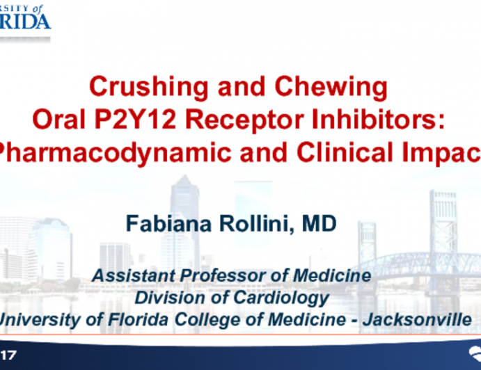 Crushing and Chewing Oral P2Y12 Receptor Inhibitors: Pharmacodynamic and Clinical Impact