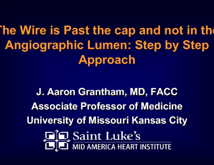 The Wire Is Past the Distal Cap, but Not in the Angiographic Lumen: Stepwise Solutions