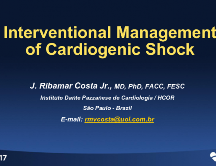 Interventional Management of Cardiogenic Shock