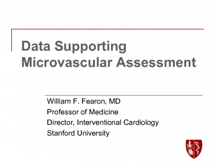 Data Supporting Microvascular Assessment