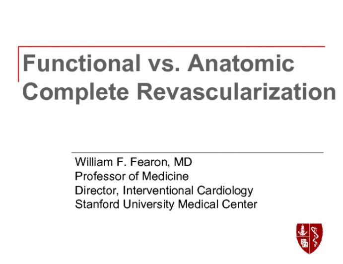 Fuctional vs. Anatomic Complete Revascularization