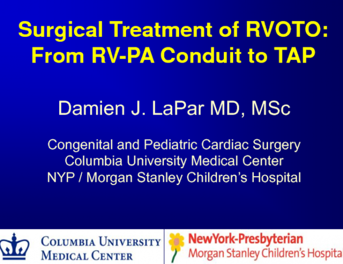 Surgical Treatment of RV Outflow Tract Obstruction: From RV-PA Conduit to TAP