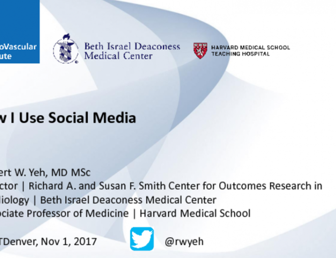 Case Examples of Interventionalists' Social Medial Platforms IV