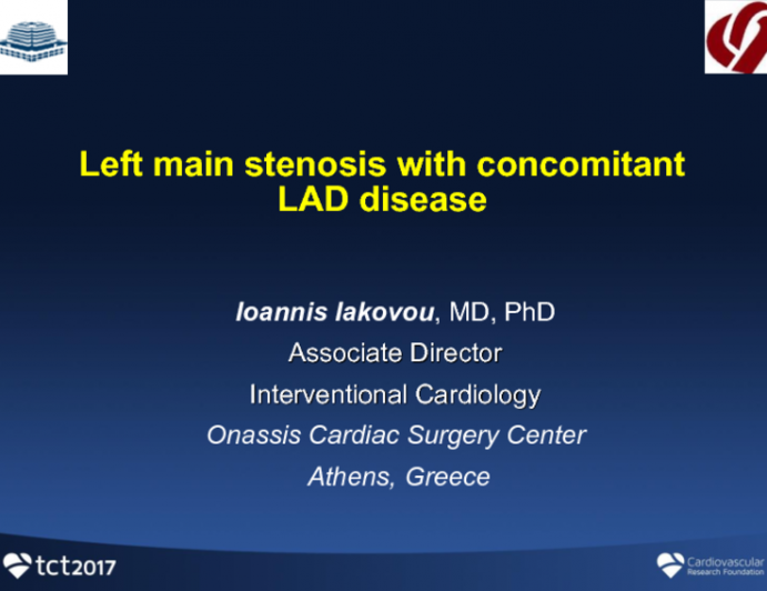 Case #2 (With Discussion): Left Main Stenosis With Concomitant LAD Disease