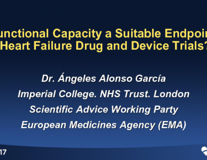 Is Functional Capacity a Suitable Endpoint for Heart Failure Drug and Device Trials?