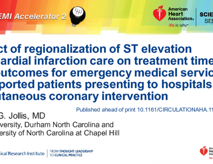 Impact of Regionalization of ST Elevation Myocardial Infarction Care