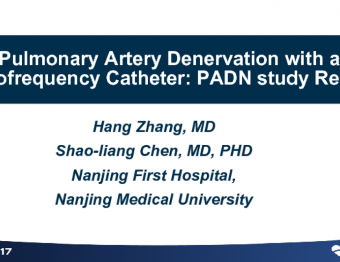Pulmonary Artery Denervation With a Radiofrequency Catheter: PADN Study Results