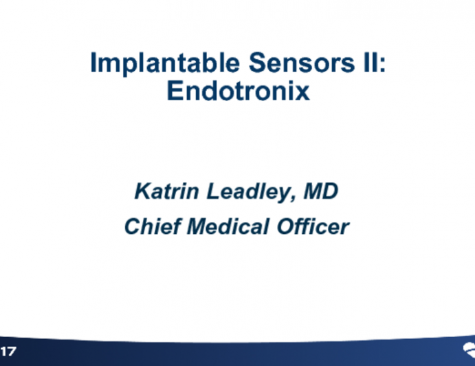 Implantable Sensors II: Endotronix