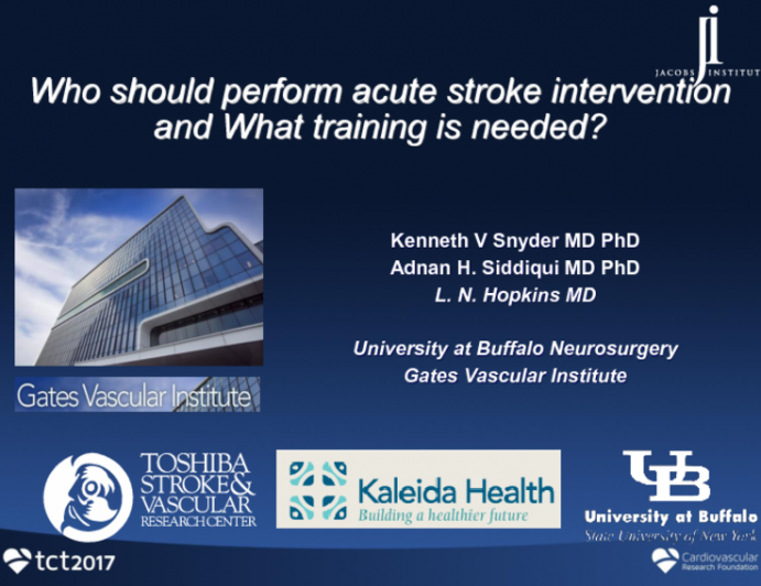 Who Should Perform Acute Stroke Intervention and What Training Is Needed?