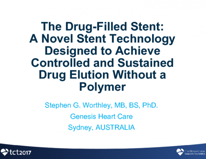 Polymer-Free Drug-Filled Stent and Updated REVELUTION Results