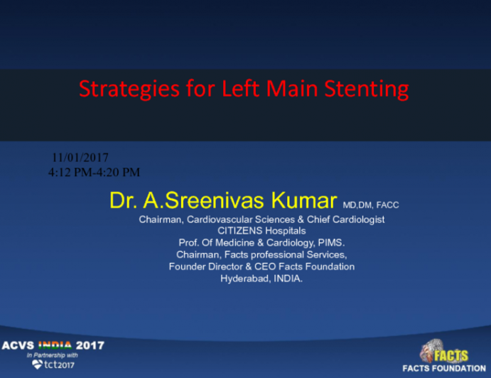 Strategies for Left Main Stenting