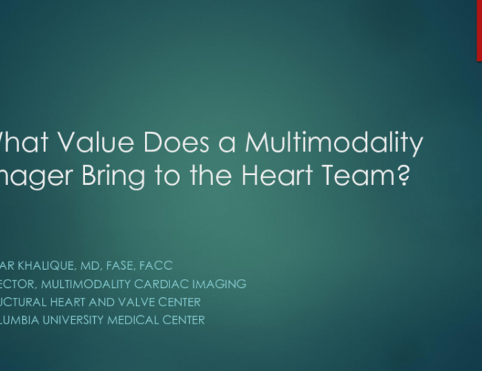 What Value Does a Multimodality Imager Bring to the Heart Team?