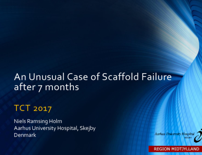 Case #12 (With Discussion): An Unusual Case of Scaffold Failure Within 1 Year