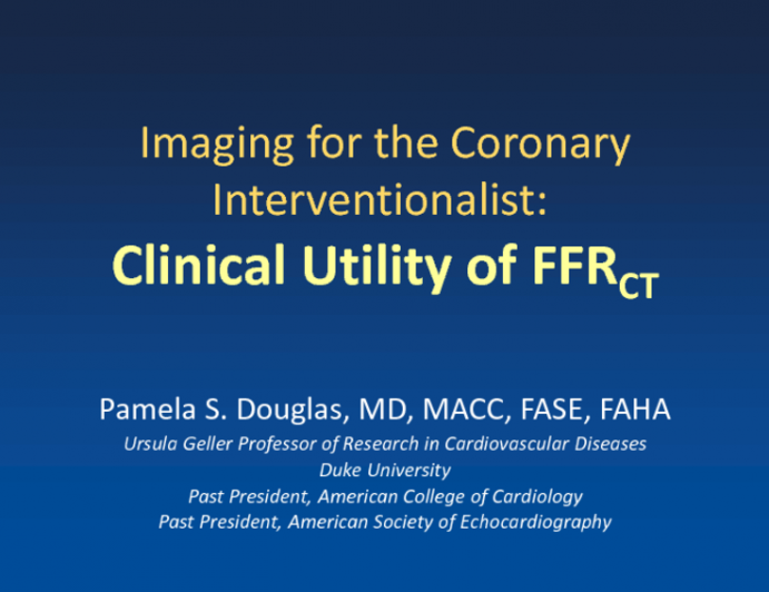 Clinical Utility of FFRct