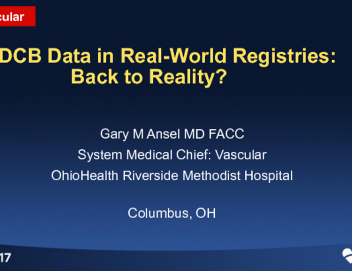 DCB Data in Real-world Registries: Back to Reality?
