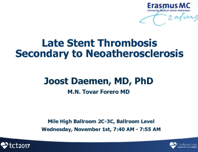 Case #11 (With Discussion): Late Stent Thrombosis Secondary to Neoatherosclerosis