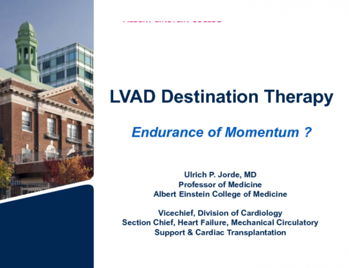 ENDURANCE of MOMENTUM: Destination Therapy State-of-the-Art