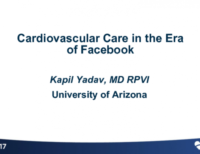 Cardiovascular Care in the Era of Facebook