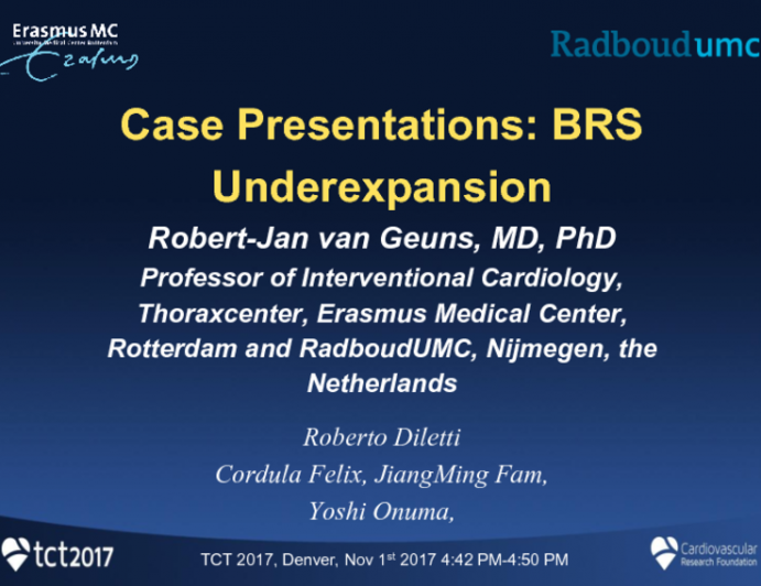 Case Presentations: BRS Underexpansion