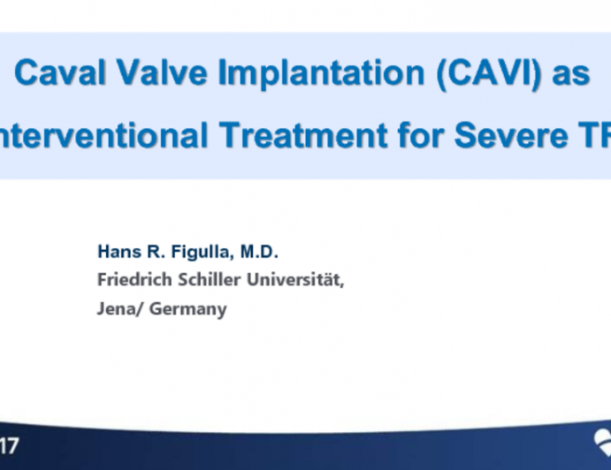 Transcatheter TR Solution 2: Caval Valve Implantation