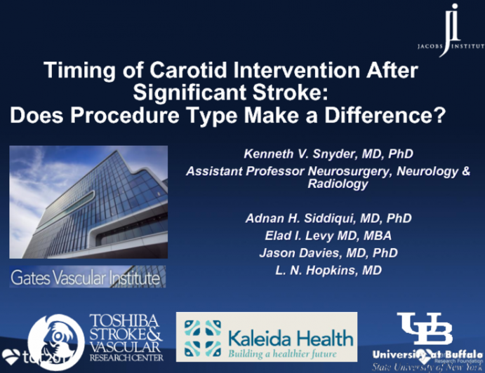 Timing of Carotid Intervention After Significant Stroke: Does Procedure Type Make a Difference?