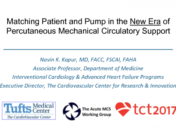 State-of-the-Art: Matching Patient and Pump in the New Era of Percutaneous Mechanical Circulatory Support