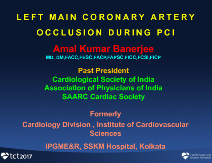Case #2: Left Main Coronary Artery Occlusion During Coronary Angiography