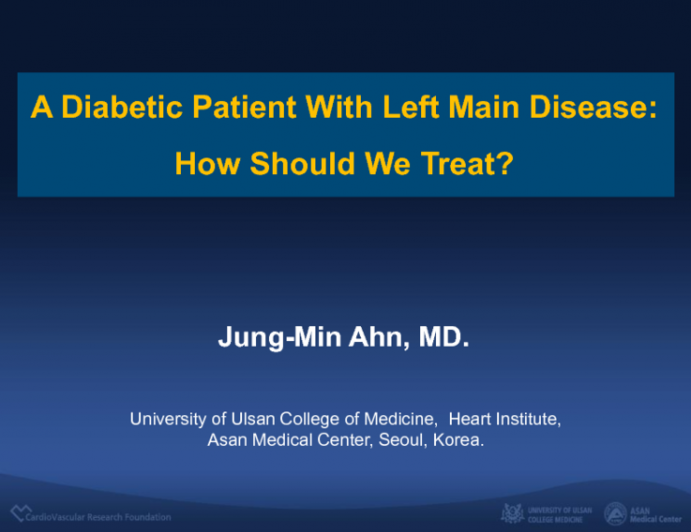 Case #1 Introduction: A Diabetic Patient With Left Main Disease – How Should We Treat?