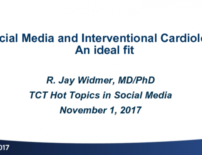 Social Media and the Interventionalist: A Great Fit