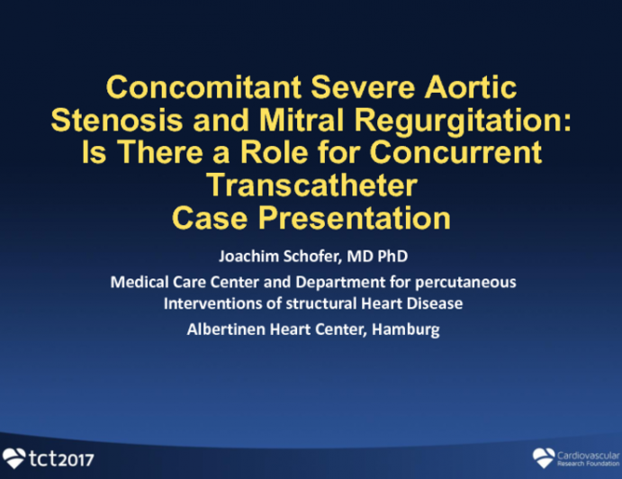 Concomitant Severe Aortic Stenosis and Mitral Regurgitation: Is There a Role for Concurrent Transcatheter Therapy?