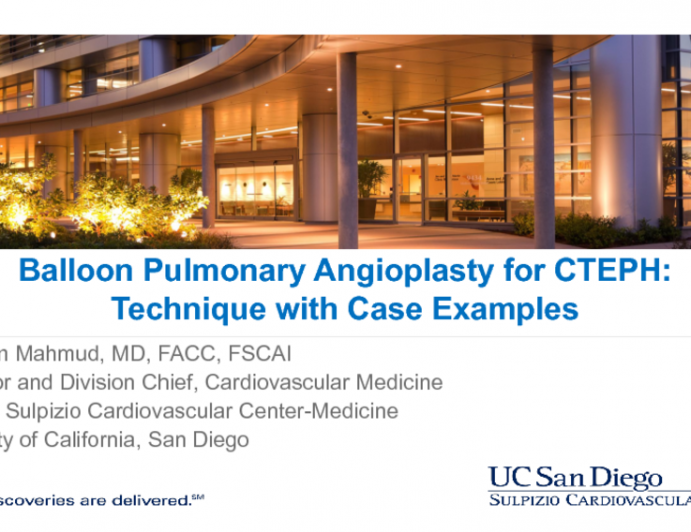 Balloon Pulmonary Angioplasty II: Technique With Case Examples