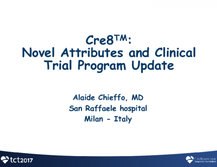 Cre8: Novel Attributes and Clinical Trial Program Update